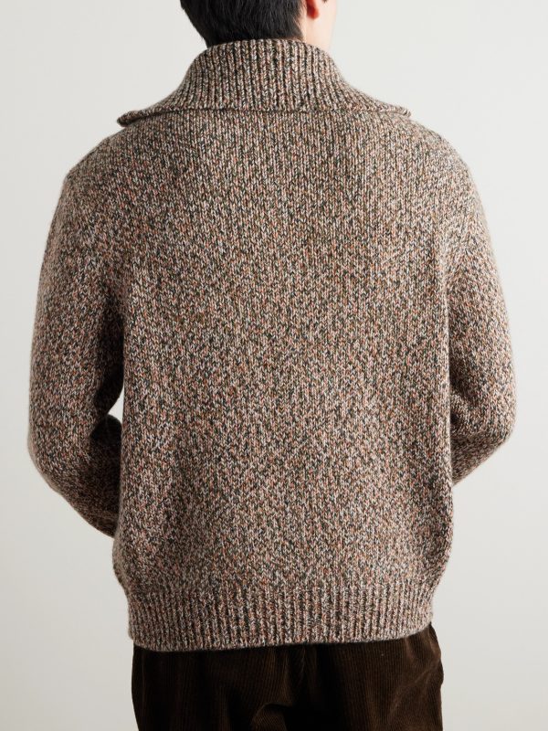Cashmere Half-Zip Rollneck Sweater - BK Cashmere Half-Zip Rollneck Sweater - BK