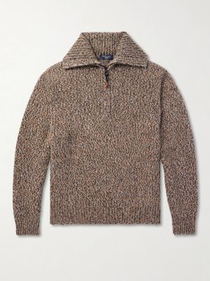 Cashmere Half-Zip Rollneck Sweater