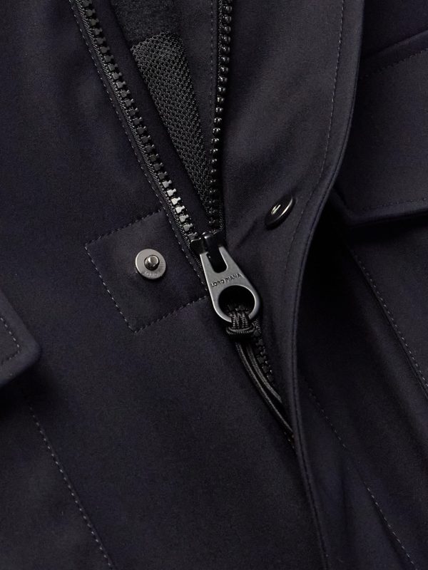 Traveller Logo-Appliquéd Bristol Clima System 3L Wool-Blend Hooded Field Jacket - CU Traveller Logo-Appliquéd Bristol Clima System 3L Wool-Blend Hooded Field Jacket - CU