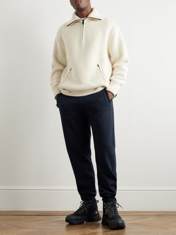 Vogel Tapered Cotton and Cashmere-Blend Jersey Sweatpants - OU Vogel Tapered Cotton and Cashmere-Blend Jersey Sweatpants - OU