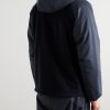 Apo Panelled Storm System® Cashmere-Jersey Hooded Ski Jacket - BK Apo Panelled Storm System® Cashmere-Jersey Hooded Ski Jacket - BK