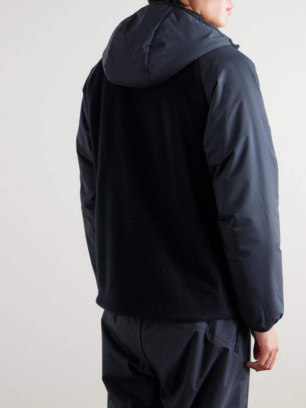 Apo Panelled Storm System® Cashmere-Jersey Hooded Ski Jacket - BK Apo Panelled Storm System® Cashmere-Jersey Hooded Ski Jacket - BK