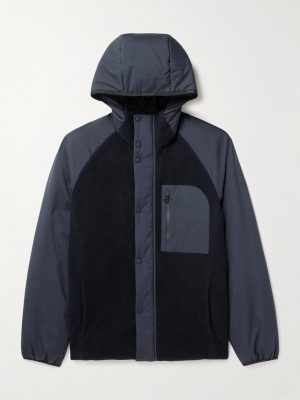 Apo Panelled Storm System® Cashmere-Jersey Hooded Ski Jacket