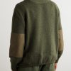 Alpe di Mera Ripstop-Trimmed Cashmere Half-Zip Sweater - BK