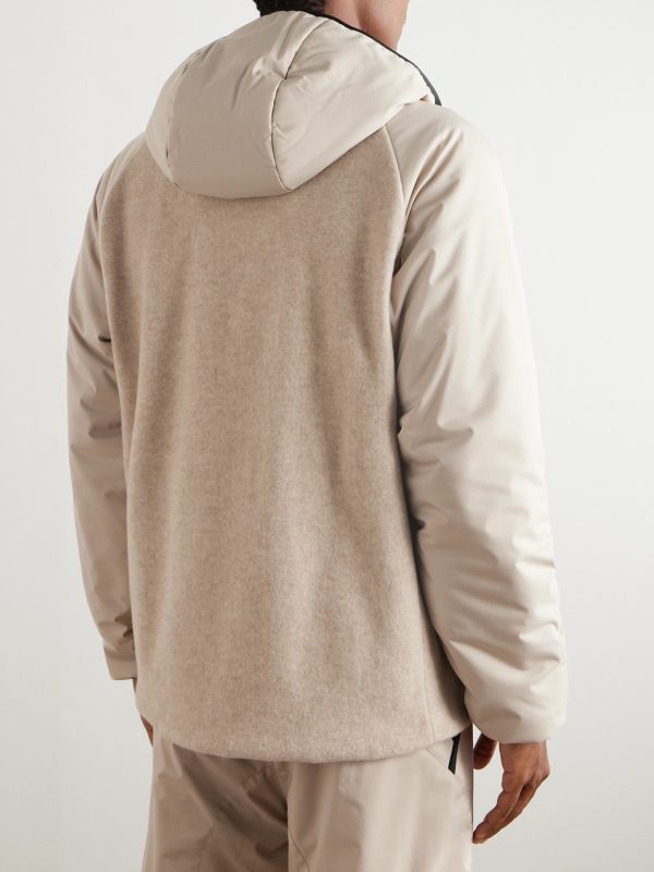 Apo Panelled Storm System® Cashmere-Jersey Hooded Ski Jacket - BK