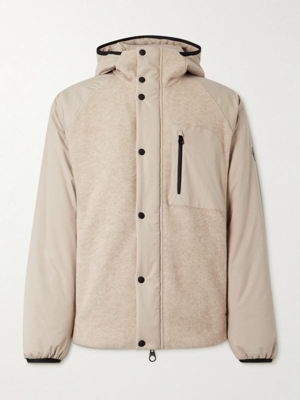 Apo Panelled Storm System® Cashmere-Jersey Hooded Ski Jacket