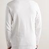 Stretch-Cotton Jersey Henley Pyjama T-Shirt - BK