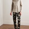 Stretch-Silk Satin Henley Pyjama Top - OU Stretch-Silk Satin Henley Pyjama Top - OU