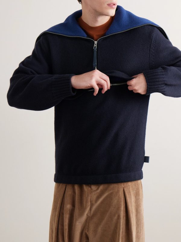 Wool Half-Zip Sweater - FR