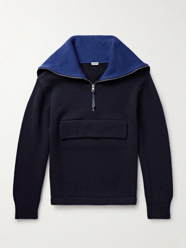 Wool Half-Zip Sweater