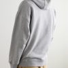 Logo-Embroidered Leather-Trimmed Cotton-Jersey Hoodie - BK Logo-Embroidered Leather-Trimmed Cotton-Jersey Hoodie - BK
