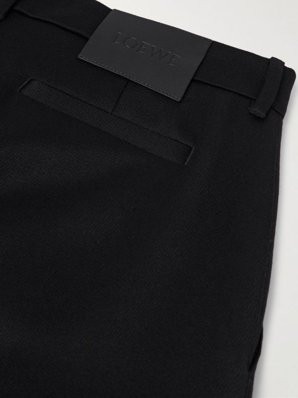 Straight-Leg Panelled Wool-Twill Cargo Trousers - CU