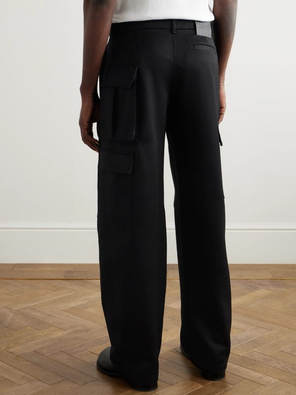 Straight-Leg Panelled Wool-Twill Cargo Trousers - FR