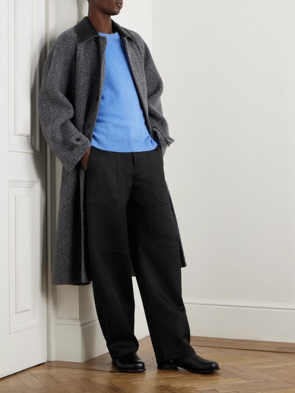 Straight-Leg Panelled Wool-Twill Cargo Trousers - OU