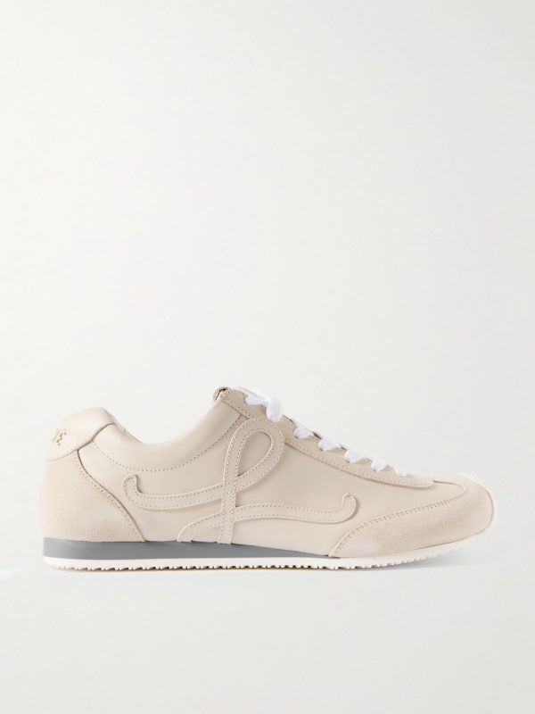 Ballet Runner 2.0 Suede-Trimmed Leather Sneakers Ballet Runner 2.0 Suede-Trimmed Leather Sneakers