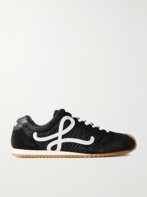 Ballet Runner 2.0 Logo-Appliquéd Shell, Suede and Leather Sneakers Ballet Runner 2.0 Logo-Appliquéd Shell, Suede and Leather Sneakers