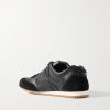 Ballet Runner 2.0 Suede-Trimmed Leather Sneakers - BK
