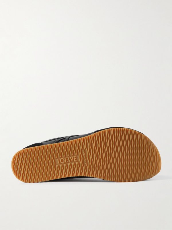 Ballet Runner 2.0 Suede-Trimmed Leather Sneakers - E1