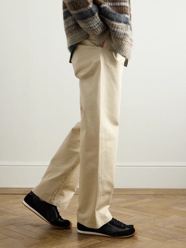 Ballet Runner 2.0 Suede-Trimmed Leather Sneakers - OU