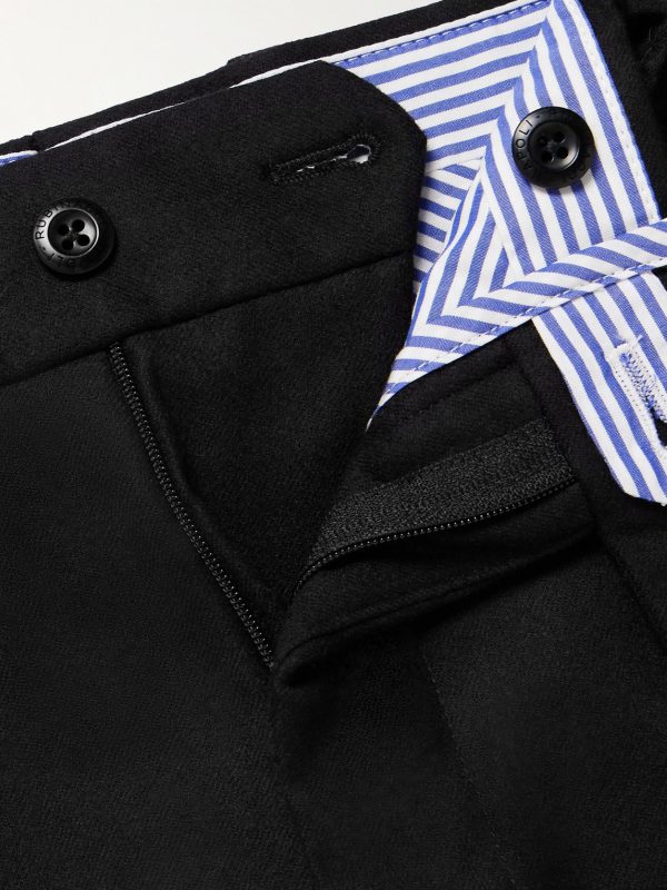 Modluca Straight-Leg Pleated Wool-Flannel Trousers - E1 Modluca Straight-Leg Pleated Wool-Flannel Trousers - E1