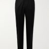 Modluca Straight-Leg Pleated Wool-Flannel Trousers Modluca Straight-Leg Pleated Wool-Flannel Trousers