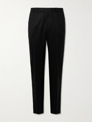 Modluca Straight-Leg Pleated Wool-Flannel Trousers Modluca Straight-Leg Pleated Wool-Flannel Trousers