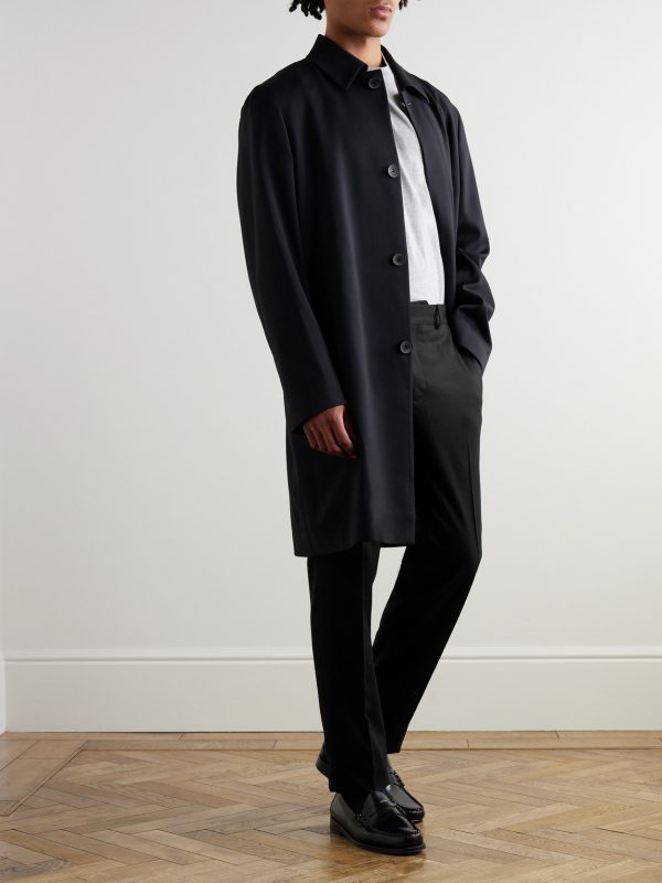 Modluca Straight-Leg Pleated Wool-Flannel Trousers - OU Modluca Straight-Leg Pleated Wool-Flannel Trousers - OU