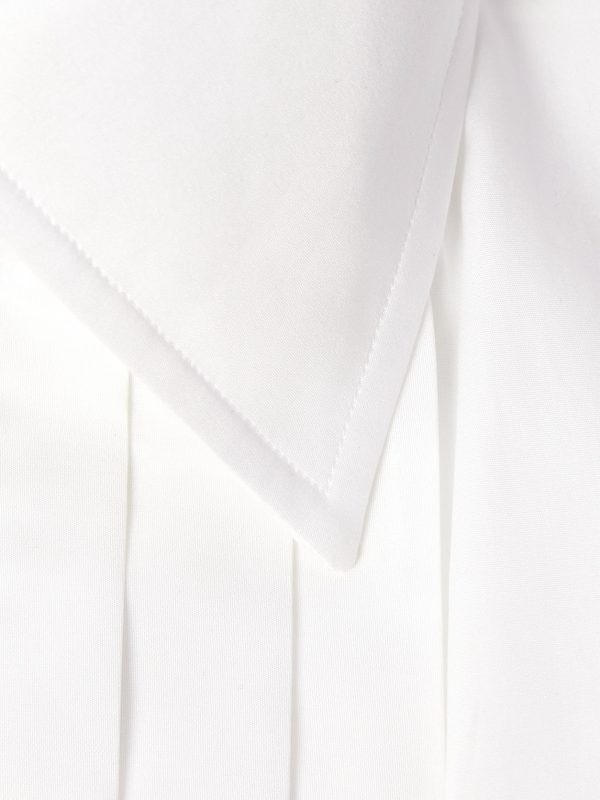 Pleated Cotton-Poplin Tuxedo Shirt - CU Pleated Cotton-Poplin Tuxedo Shirt - CU