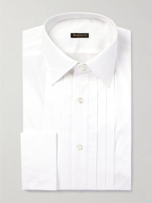 Pleated Cotton-Poplin Tuxedo Shirt Pleated Cotton-Poplin Tuxedo Shirt