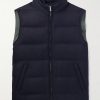 Suede-Trimmed Quilted Wool and Cashmere-Blend Down Gilet