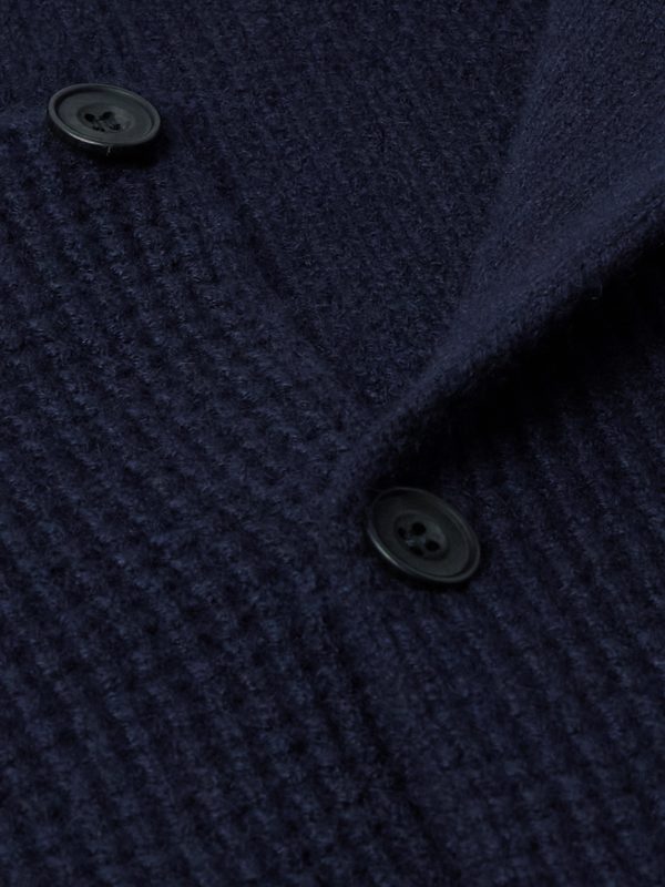 Waffle-Knit Cashmere Cardigan - CU