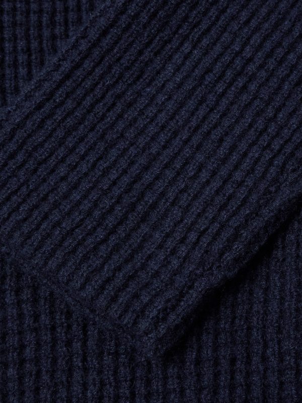 Waffle-Knit Cashmere Cardigan - E1