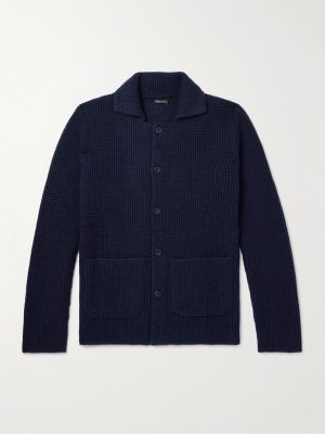 Waffle-Knit Cashmere Cardigan Waffle-Knit Cashmere Cardigan