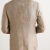 Slim-Fit Double-Breasted Linen and Wool-Blend Blazer - BK Slim-Fit Double-Breasted Linen and Wool-Blend Blazer - BK