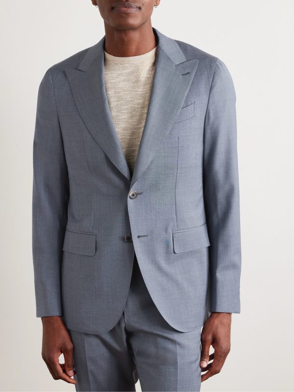 Slim-Fit Wool Suit Jacket - FR