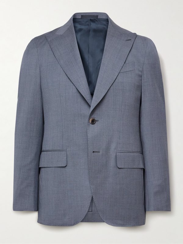 Slim-Fit Wool Suit Jacket