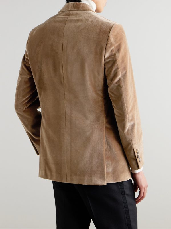 Hyde Slim-Fit Cotton-Velvet Tuxedo Jacket - BK