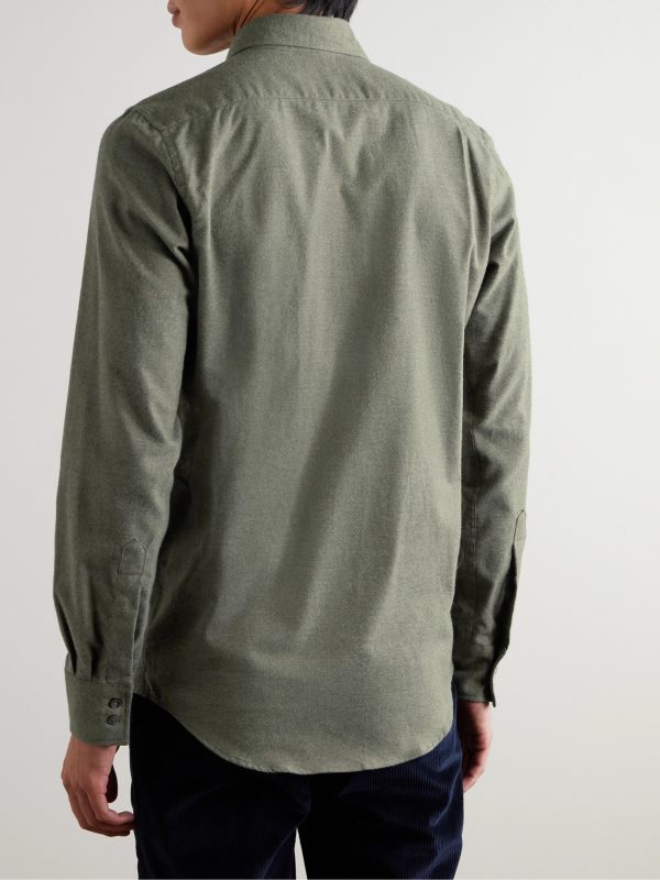Cotton and Cashmere-Blend Flannel Shirt - BK