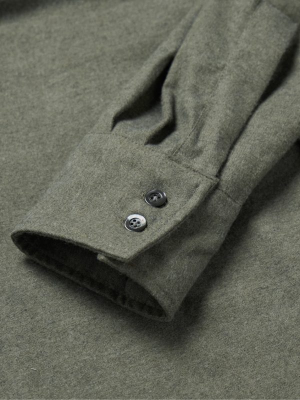 Cotton and Cashmere-Blend Flannel Shirt - CU