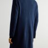 Double-Breasted Herringbone Cashmere Coat - BK Double-Breasted Herringbone Cashmere Coat - BK