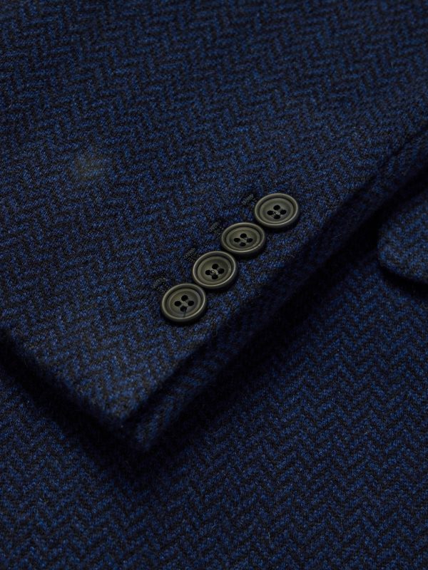 Double-Breasted Herringbone Cashmere Coat - CU Double-Breasted Herringbone Cashmere Coat - CU