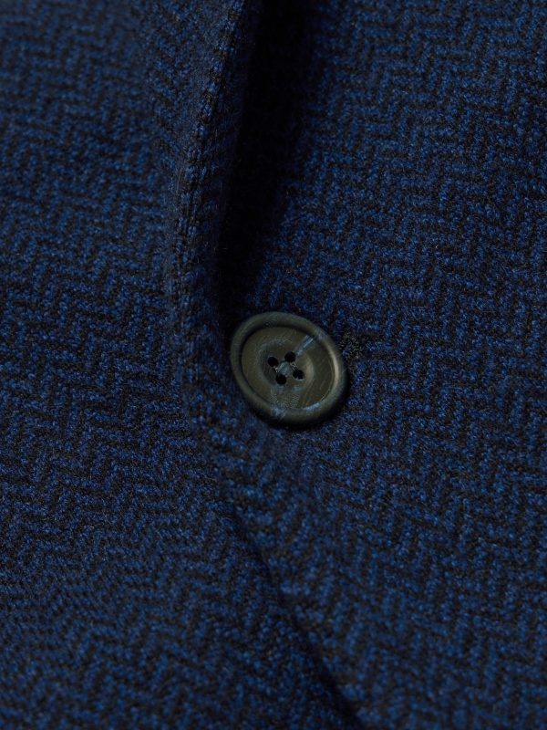 Double-Breasted Herringbone Cashmere Coat - E1 Double-Breasted Herringbone Cashmere Coat - E1