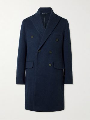 Double-Breasted Herringbone Cashmere Coat Double-Breasted Herringbone Cashmere Coat
