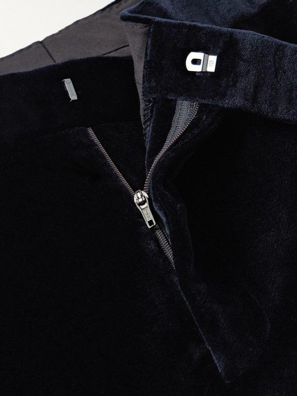 Chapman Straight-Leg Cotton-Velour Trousers - E1 Chapman Straight-Leg Cotton-Velour Trousers - E1