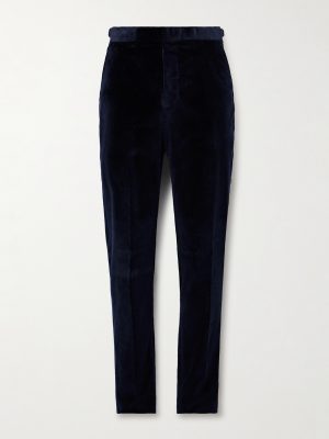 Chapman Straight-Leg Cotton-Velour Trousers Chapman Straight-Leg Cotton-Velour Trousers