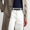 3cm Leather-Trimmed Woven Cord Belt - FR 3cm Leather-Trimmed Woven Cord Belt - FR
