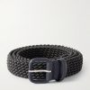3cm Leather-Trimmed Woven Cord Belt 3cm Leather-Trimmed Woven Cord Belt