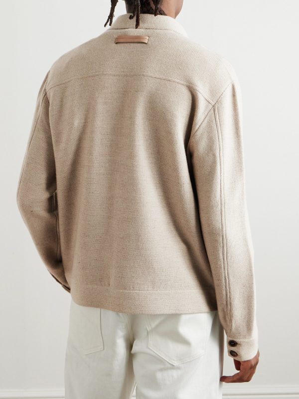 Wool, Cashmere, Linen and Silk-Blend Chore Jacket - BK