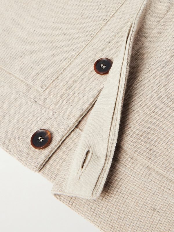 Wool, Cashmere, Linen and Silk-Blend Chore Jacket - E1