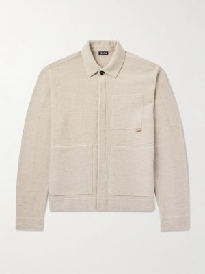 Wool, Cashmere, Linen and Silk-Blend Chore Jacket